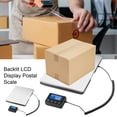 thumbnail image 4 of Thehsnt Digital Postal Scale LCD Display Heavy Duty Stainless Steel Shipping Scale High Accuracy 200Kg/0.01Kg Rechargeable Mail Package Postage Scale, 4 of 9