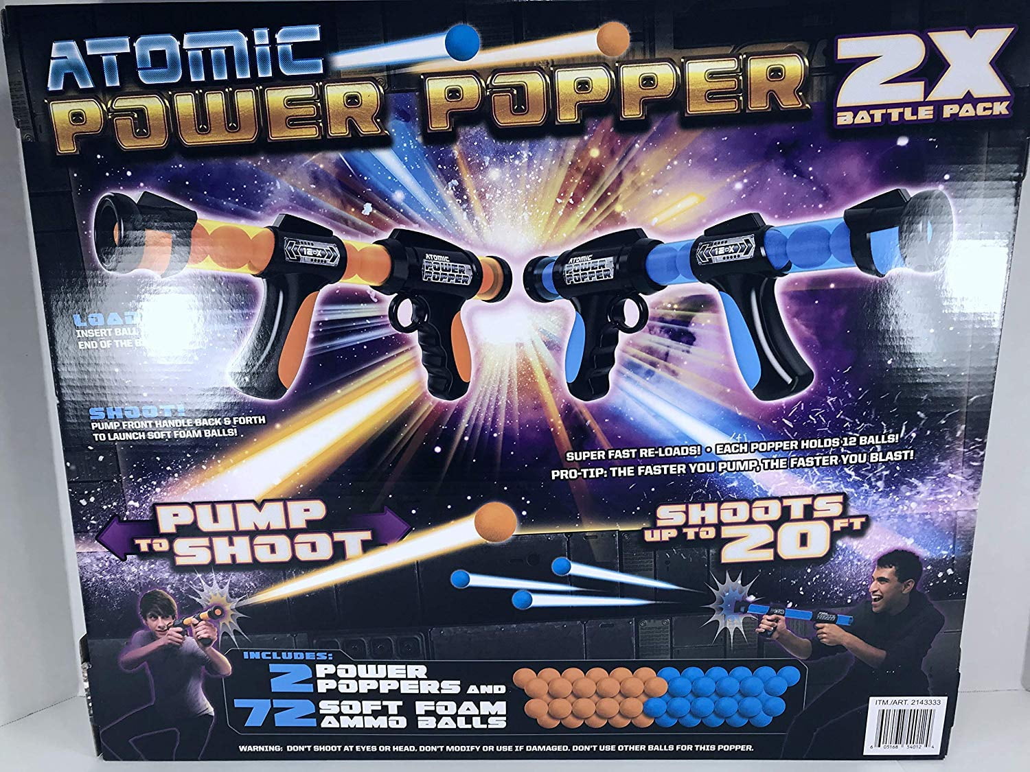 Hog Wild Atmoic Power Popper 2X Battle Pack Orange/Blue - Walmart.com