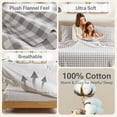 thumbnail image 3 of Juego de sábanas de franela Sleep Philosophy True North, 100% algodón, 3 of 9