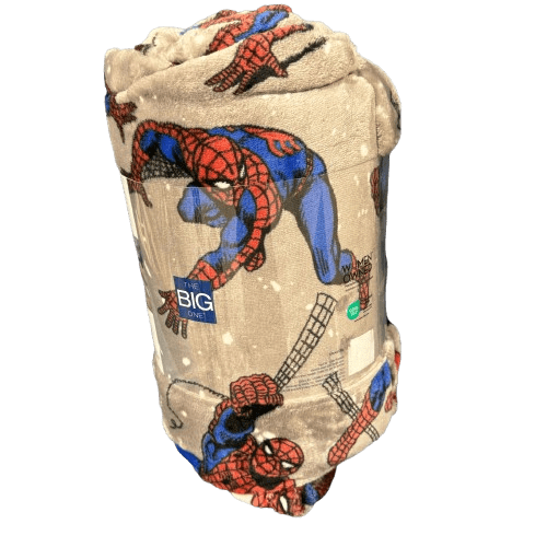 The Big One Oversized Spider-Man Plush Throw Blanket, Gray Spiderman 5ft x 6ft