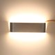 thumbnail image 2 of Lámpara de pared moderna y creativa, minimalista, de aluminio, 12 W, 18 W, luz blanca fría y cálida, lámpara de pared LED para la noche, pasillo, ba?o, espejo, Luz blanca cálida, 12W 30CM, 1 Ecomeon no, 2 of 6
