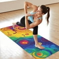 thumbnail image 6 of Colorful Circular Pattern Hot Yoga Mat Towel Non Slip for Hot Yoga - Quick-Drying Yoga Mat Cover with 4 Corner Pockets with Travel Bag - Hot Yoga Towel Non Slip Grip Moisture Wicking Sweat 70"x26", 6 of 6