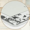thumbnail image 5 of Unique Bargains Elegant Quick Dry Dish Drying Mats for Dishes Black/White, 5 of 6