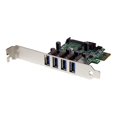 thumbnail image 3 of StarTech.com 4-Port PCI Express SuperSpeed USB 3.0 Controller Card with UASP - USB 3.0 Expansion Card with SATA Power (PEXUSB3S4V) - Adaptateur USB - PCIe - USB 3.0 x 4 - pour P/N : BNDTB10GI, BNDTB210GSFP, BNDTB410GSFP, BNDTB4M2E1, BNDTBUSB3142, Hbs304a24, 3 of 5