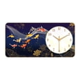 thumbnail image 1 of Reloj de pared decorativo con pintura, reloj silencioso para el hogar, fondo de sofá, baño. Estilo B, 1 of 9