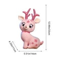 thumbnail image 3 of Cute Furry Reindeer Plush Toy for Kids – Soft Night Deer Pillow Doll in Brown or Pink, Christmas Holiday Gift for Girls, Bedtime Cuddle Toy, Room Decor Collectible, 3 of 6