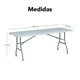 thumbnail image 2 of Mesa plegable blanca 1.80 Tablón para jardín picnic oficina  etc, 2 of 8