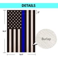 thumbnail image 3 of Shmbada Thin Blue Line Support Police Garden Flag - Double Sided 12" x 18" Honoring Law Enforcement Officers Yard Flags for Outdoor Decor, 3 of 6