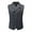 Dark Gray, variant on Men's Slim Fit Double Breasted Vest Notch Lapel Business Casual Polyester Rayon