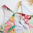 thumbnail image 4 of IDOPIP Women's One Piece Swimsuit with Beach Cover Up Wrap Skirt Floral Sexy Bikini Sets Bathing Suit, 4 of 7