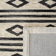 thumbnail image 6 of SAFAVIEH Micro-Loop Briony Geometric Wool Area Rug, Ivory/Charcoal, 2'6" x 4', 6 of 7