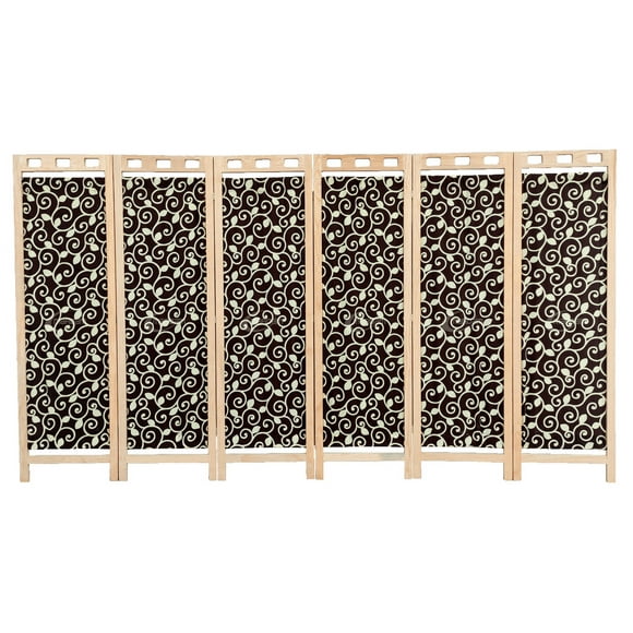 Biombo MARDAM Madera DE pino natural 6 Paneles