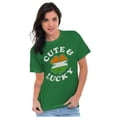 thumbnail image 5 of St Patricks Day Cute and Lucky Women's Plus Size Graphic Tee Brisco Brands 2X, 5 of 6