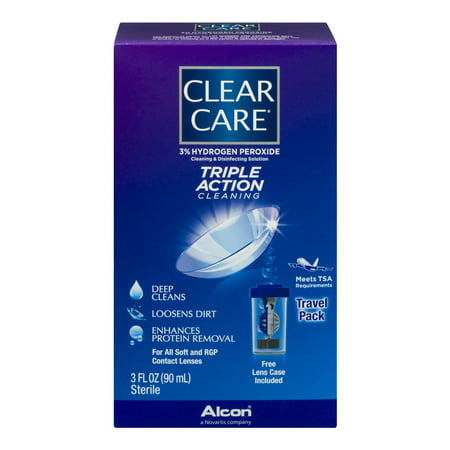 Clear Care: Clear Care Une bouteille Nettoyage et solution désinfectante, 3 Oz
