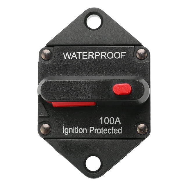 Overload Protector Switch, Circuit Breaker Temperature Resistance For Car Boat Truck Bus RV ATV 100A