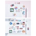 thumbnail image 3 of 46 Piezas Sello Viajando Tema Etiqueta De Papel Etiqueta De Decoración DIY Diario Álbum Scrapbooking Sobres Sellado Etiqueta Mano Cuen SOLEDAD Pegatinas de sellado decorativas, 3 of 10