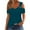 Army Green, variant on Womens Cold Shoulder Tops for Women Summer Cut Out Tops Short Sleeve Criss Cross Casual Shirts