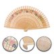 thumbnail image 2 of Abanico de madera vintage, pequeño abanico de mano español, plegable, con flores, para bodas, bailes, fiestas, cosplay, decoración de pared., 2 of 8
