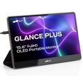 thumbnail image 1 of MP Mobile Pixels New Glance Plus Monitor portátil OLED de 15,6'', extensor de pantalla para portátil 1MS 100000:1 con altavoces duales, Plug & Play, Windows/macOS/Switch/Android, funda protectora incl, 1 of 5
