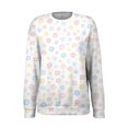 thumbnail image 4 of kaondbfi Hoodless Sweatshirts for Pretty Women Casual Printed Fashion Long Sleeve Crewneck Sweatshirt Womens Summer Fall Fashion Tops, 4 of 5
