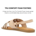 thumbnail image 5 of Journee Collection Womens Merrin Tru Comfort Foam Sling Back Flat Sandal, 5 of 6
