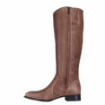 thumbnail image 4 of Womens Nine West Nicolah Wide Calf Riding Boots, Cognac, 4 of 6