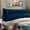 Deep Blue, variant on WOWMAX Large Bolster Triangular Reading Backrest Positioning Support Wedge Pillow Headboard for Day Bed Bunk Bed RV/Trailer with Removable Cover King Velveteen Deep Blue
