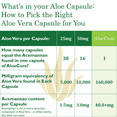 thumbnail image 3 of AloeCure Organic Aloe Vera Capsules, 160,000mg Inner Aloe Leaf Equivalent per Serving, Support Gut Health & Digestive Comfort, Stomach Acid Buffer, Natural Immune Supplement, Aloin Free, 60Capsx2Btl, 3 of 9