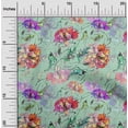 thumbnail image 1 of oneOone Viscose Chiffon Light Mint Green Fabric Texture|Leaves & Floral Artistic Sewing Material Print Fabric By The Yard 42 Inch Wide, 1 of 4
