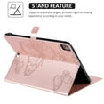 thumbnail image 3 of TECH CIRCLE for iPad Pro 11 Inch 4th/3rd/2nd/1st Gen Case,iPad Air 11-inch/5th/4th Generation Case,Embossed Butterfly Auto Sleep/Wake PU Leather Smart Stand Girls Cute Folio Pocket Cover,Rosegold, 3 of 6
