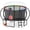 Black, variant on LHX Trampoline 16FT 14FT 15FT Outdoor Trampolines for Kids and Adults with Enclosure Net, Basketball Hoop, 1500LBS Loading Backyard Pumpkin Trampoline with Lights, Sprinkler, Heavy Duty