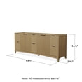 thumbnail image 3 of Wyndham Collection Wcf9191-84D-Cxsxxmxx Palmilla 84" Double Free Standing Vanity Cabinet, 3 of 4