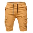 thumbnail image 6 of Men'S Workwear Shorts Slim Fit Multi Pocket Zipper Straight Leg Pants Casual Sports Shorts , Cargo Drawstring Lightweight Classic Shorts, 6 of 7