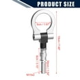 thumbnail image 3 of Unique Bargains Silver Tone Aluminum Alloy Round Front Rear Bumper Trailer Ring Eye Towing Hook Screw for Mazda 3 04-09, 3 of 6