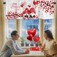 EIALIVE Red Love Valentine'S Day Curtain Fabric Printed Insulation