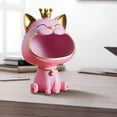 thumbnail image 4 of Lucky Cat Statue Decoration Resin Laughing Cat Box Key Artículos pequeños Contenedor Lindo Accesorios de almacenamiento de escritorio, 4 of 6