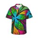 thumbnail image 1 of Fotbe Multicolored Beautiful Flower Camisa Hawaiana para Hombre Unisex – Camisa Casual de Verano con Botones de Manga Corta de Algodón y Lino,XX-Large, 1 of 7