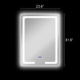 thumbnail image 2 of CHLOE Lighting LUMINOSITY- Back Lit Rectangular TouchScreen LED Mirror 3 Color Temperatures 3000K-6000K 32" Height, 2 of 16