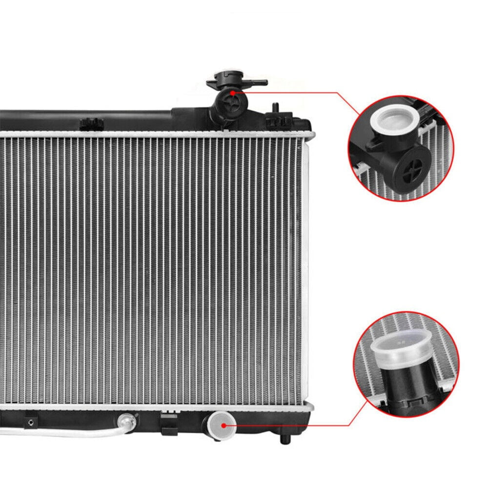 LEDKINGDOMUS Radiator Compatible with toyota 2007-2011 Camry L4 2.4L, 2010-2011 Camry 2.5L 4CYL