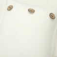 thumbnail image 5 of Lush Decor Linen Button Cotton Blend Comforter Off White 5Pc Set King, 5 of 9