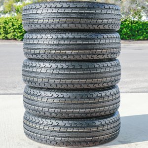 Roundrule Set of 4 Roundrule ST Hikee Semi-Steel ST225/75R15 225/75R15 117/112L E 10 Ply Trailer Tires Sansujyuku sansujyuku.com