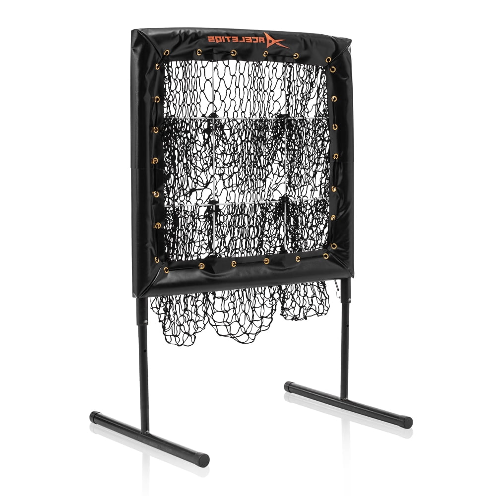 softball pitching net with pockets