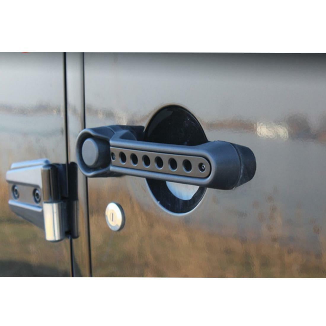 Door Grab Handle Inserts Cover for Jeep Wrangler JK JKU 2007-2018 Aluminum