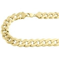 thumbnail image 2 of 10K Yellow Gold 16mm Solid Plain Cuban Curb Link Chain Mens Necklace 30 Inch, 2 of 7