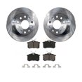 thumbnail image 1 of CMX Rear Disc Brake Rotors and Ceramic Pads Kit for Car 2011 Volkswagen Jetta with 253mm Diameter Rotor K8C-101693, 1 of 2