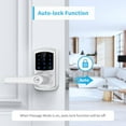 thumbnail image 4 of Keyless Entry Door Lock with Keypad and Handle for Front Doors Touchscreen Deadbolt peep Password AutoLocking Matte, 4 of 6