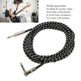 thumbnail image 3 of Cable De Guitarra Eléctrica, Fácil De Conectar Cable De Guitarra De Tela Recto En ángulo Recto De 6 M Resistente Para Reemplazo, 3 of 7