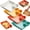 4pcs mix, variant on Sauce Separated Plate,Chips and Salsa Serving Dish Plates,Veggie Platter Dipping Serving Trays with Sauce Rack for Buffet Family Party Appetizer Sushi Taco Salsa Charcuterie Barbecue Plate
