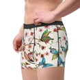 thumbnail image 4 of Fotbe Watercolor Floral With Butterflies Men’s Total Support Pouch Boxer Briefs, X-Temp Cooling, Moisture-Wicking Underwear, Regular, Long-leg and Trunk-Large, 4 of 9