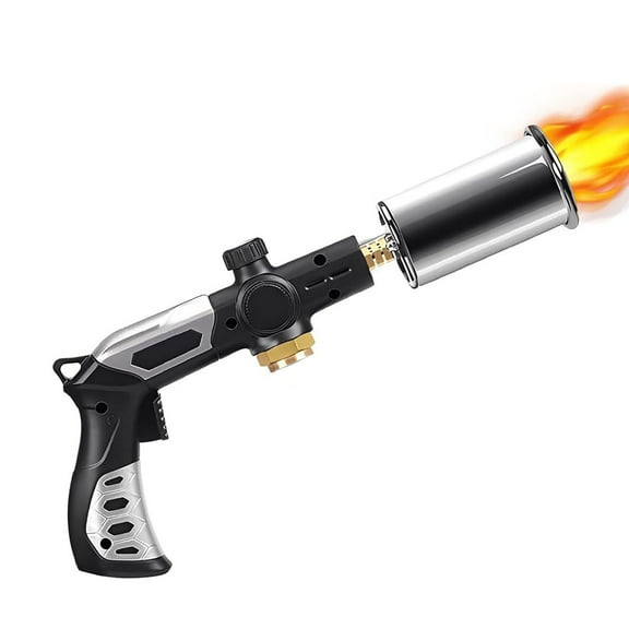Powerful Grill & Cooking Propane Torch, Sous Vide, Campfire Starter, Adjustable Wood Torch Burner for Searing Steak, BBQ, Welding (Propane Tank Not Included )